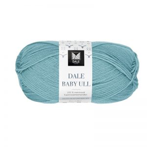 Stickat set Lammet - garnpaket från Bluum i Baby Ull Stickning 9-12 mån Dus sjögrön