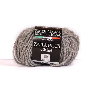 Stickad tröja Vardagströja - garnpaket från Bluum i Zara Plus Merino Ull Stickning 6-8 år Chine Silver