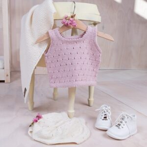 Bluum stickning- Topp och ballongbyxor i Pure Eco Baby Wool