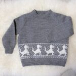 Bluum stickad tröja - Dinosaurientröjan i Pure Eco Baby Wool