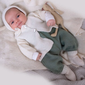Bluum babyset med hjartan - i Pure Eco baby Wool