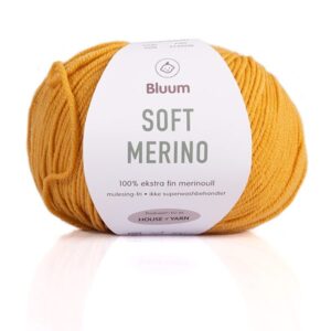 Bluum stickning - byxor i Soft Merino Ull Maisgul Stickning 2-3 år