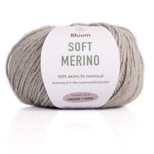 Bluum tröja - Oskar i Soft Merino Ull Ljus grå melerad Stickning 1-2 år