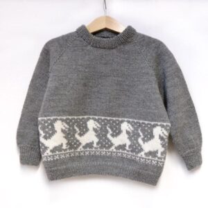 Bluum stickad tröja - Dinosaurientröjan i Pure Eco Baby Wool