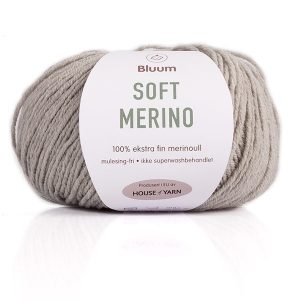 Bluum Soft Merino Ull Ljus grå melerad 3002