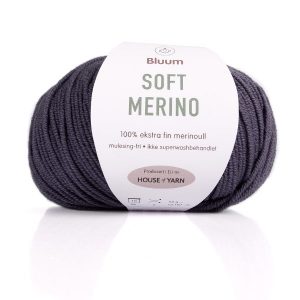 Bluum Soft Merino Ull Mörk gråblå 3014