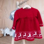 Bluum stickning - Ren-klänning i Pure Eco Baby Wool