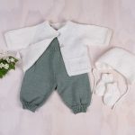 Bluum babyset med hjartan - i Pure Eco baby Wool