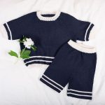 Bluum stickning - Sjömansset m/shorts i Pure Eco Baby Wool