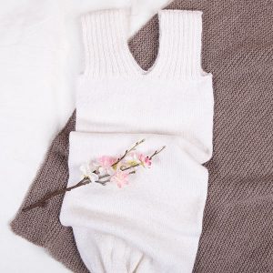 Bluum stickning - Sparkpåse med knytning i Alpacka
