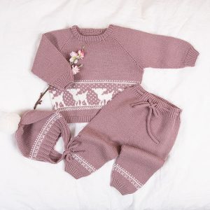 Bluum stickningsset - Bambi i Pure Eco Baby Wool