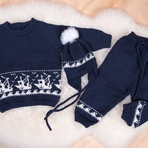 Bluum stickningsset - Fiskebåt i Pure Eco Baby Wool