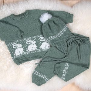 Bluum stickningsset - Kanin i Pure Eco Baby Wool