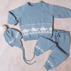 Bluum stickningsset - Val i Pure Eco Baby Wool