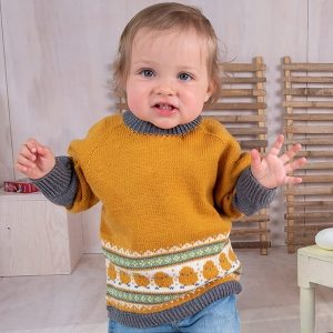 Bluum stickad tröja - Kyckling i Soft Merino Ull