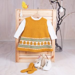 Bluum stickad tunika og strumpor - Kyckling i Soft Merino Ull