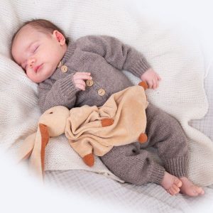 Bluum stickad dress med raglan i Pure Eco Baby Wool