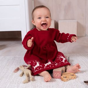 Bluum stickning - Ren-klänning i Pure Eco Baby Wool