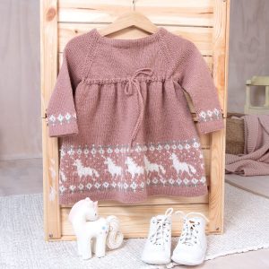 Bluum stickad klänning - Enhörning - Bluum Pure Eco Baby Wool