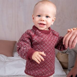 Stickningsset Lycka-tröja och mössa - garnpaket i Bluum Soft Merino Ull