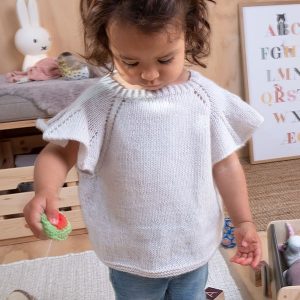 Stickning Fjärilstop - garnpaket från Bluum i Solo Cashmere, Sirissima stickning
