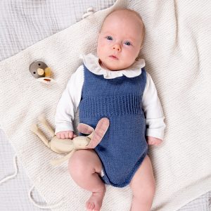 Stickning 2st bodys med ribb - garnpaket från Bluum i Zarina Merino Ull