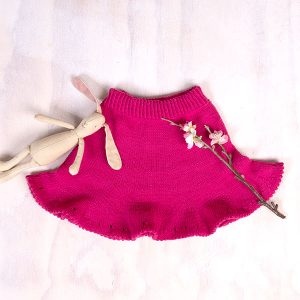 Stickad kjol Danskjol - garnpaket från Bluum i Zarina Merino Ull