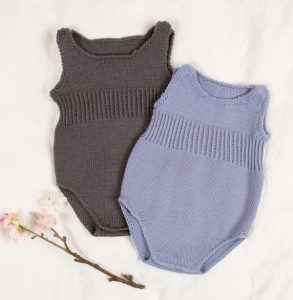 Stickning 2st bodys med ribb - garnpaket från Bluum i Zarina Merino Ull