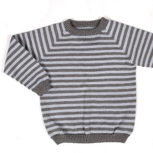 Stickningsset Ränder tröja och byxsor - garnpaket från Bluum i Zarina Merino Ull