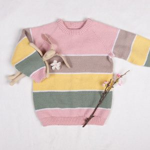Stickad tröja Sockervadd - garnpaket i Bluum Soft Merino Ull