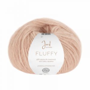 Stickad hoodie Vårbris - garnpaket från Bluum i Fluffy Stickning 6-8 år Cotton candy