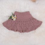 Stickad kjol Ylva danskjol - garnpaket i Bluum Pure Eco Baby Wool, Sirissima stickning