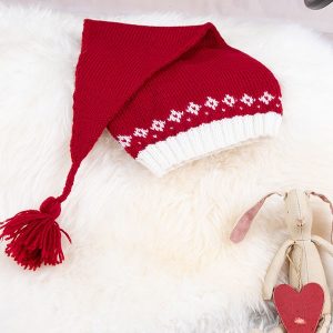 Stickat set Snögubbe tröja och tomteluva - garnpaket i Bluum Soft Merino Ull