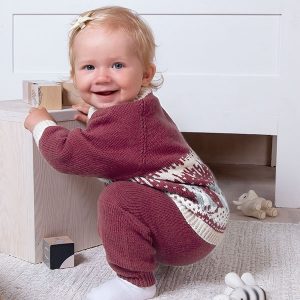 Stickat set Räver på isen - garnpaket i Bluum Soft Merino Ull