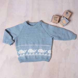 Stickat set Val - garnpaket i Bluum Pure Eco Baby Wool