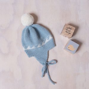 Stickat set Val - garnpaket i Bluum Pure Eco Baby Wool