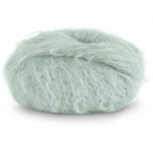 Stickad kofta Lavendel - garnpaket från Bluum i Fnugg Stickning 3-4 år Jadegrön