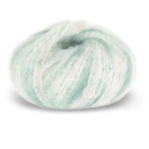 Stickad kofta Lavendel - garnpaket från Bluum i Fnugg Stickning 3-4 år Multi Mint