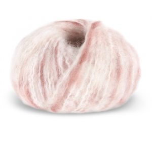 Stickad kofta Lavendel - garnpaket från Bluum i Fnugg Stickning 8-10 år Multi Rosa