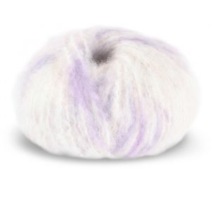 Stickad kofta Lavendel - garnpaket från Bluum i Fnugg Stickning 8-10 år Multi Lila