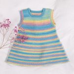 Stickad tunika Färgspel - garnpaket i Bluum Soft Merino Ull