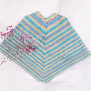 Stickad tunika Färgspel - garnpaket i Bluum Soft Merino Ull
