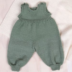 Stickad sparkbyxa Hjärta - garnpaket i Bluum Pure Eco baby Wool