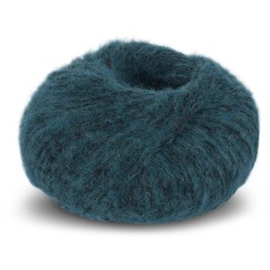 Strickad kofta Fläta - garnpaket från Bluum i Fluffy Stickning 1-2 år Petrol
