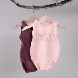 Stickade Bodies med ribb 2st - garnpaket i Bluum Soft Merino Ull