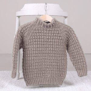 Stickad tröja Hugo - garnpaket från Bluum i Møy