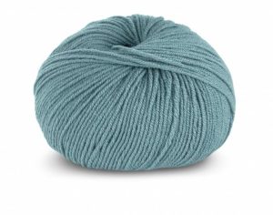 Stickade Bodies med långa ärmar 2st - garnpaket i Bluum Soft Merino Ull Stickning 0-3 mån Aquagrön