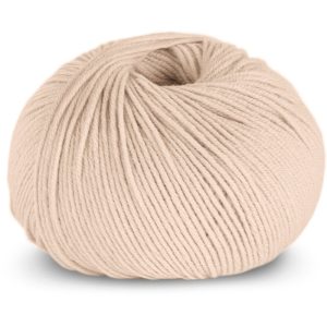 Stickade Bodies med långa ärmar 2st - garnpaket i Bluum Soft Merino Ull Stickning 9-12 mån Latte