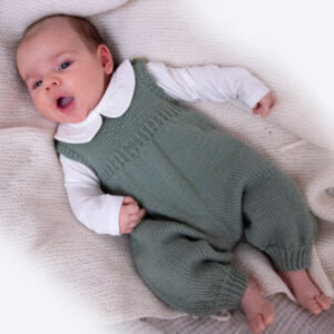 Stickat set Bebisset Hjärta - garnpaket i Bluum Pure Eco baby Wool
