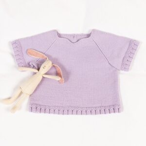 Stickad Topp Blåklocka till barn - garnpaket i Bluum Soft Merino Ull